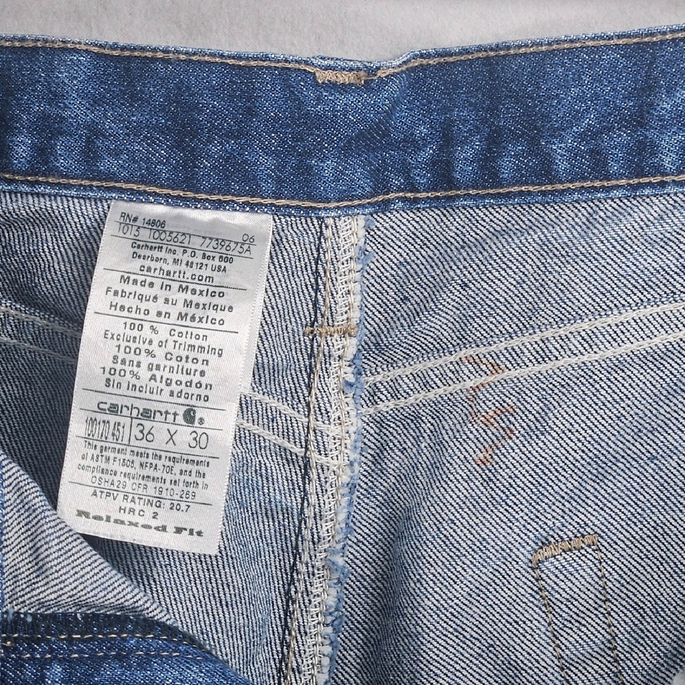 🔥 Carhartt FR Double Front Dungaree Jeans 🔥 - Picture 10 of 16